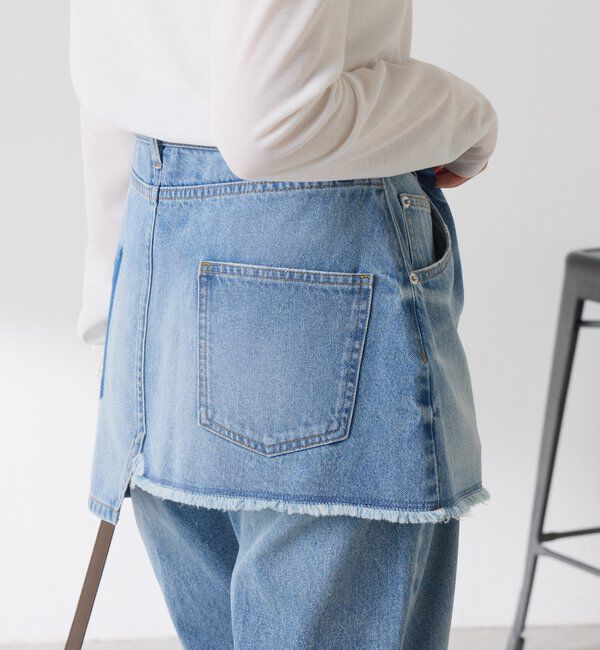  「Q.anos　レイヤードデニムスカート」|スカート|