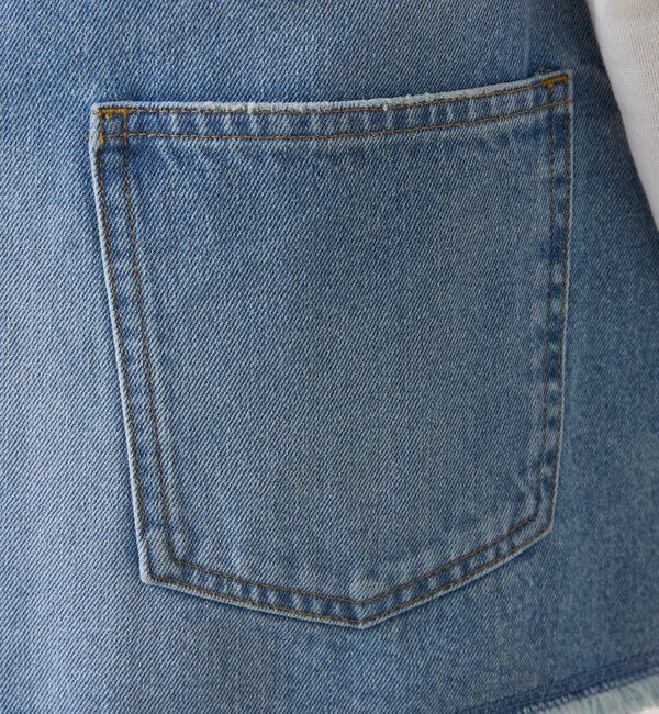  「Q.anos　レイヤードデニムスカート」|スカート|