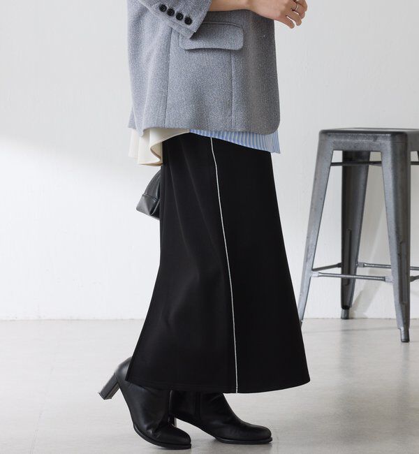  「【伸縮性◎】サイドラメダンボールタイトスカート/セレモニー」|スカート|