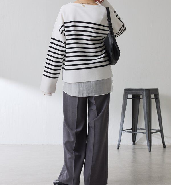  「Vネックバスクニット」|ニット・セーター|