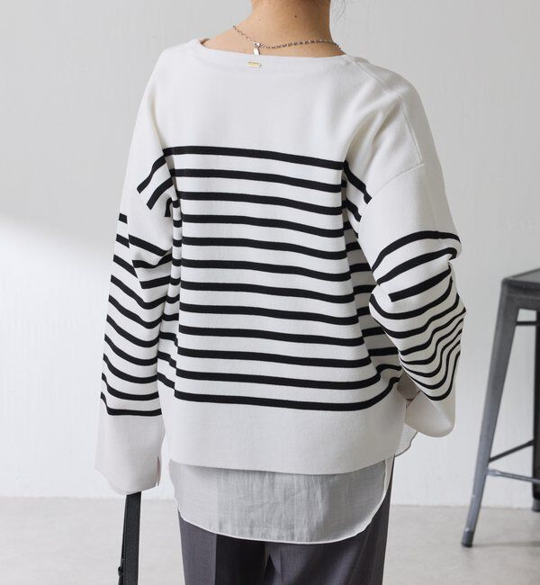  「Vネックバスクニット」|ニット・セーター|