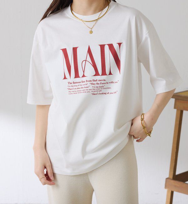  「オーバーロゴTシャツ」|Tシャツ・カットソー|