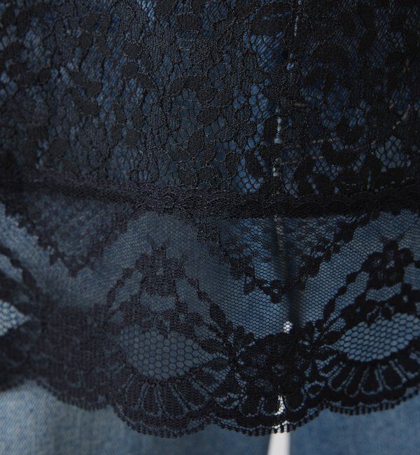  「《着映えアイテム》スカラップレースキャミソール」|シャツ・ブラウス|