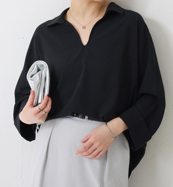  「ジャージスキッパードルマンブラウス」|シャツ・ブラウス|
