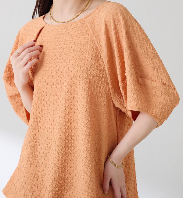  「ポコポコランタンブラウス」|シャツ・ブラウス|オレンジ