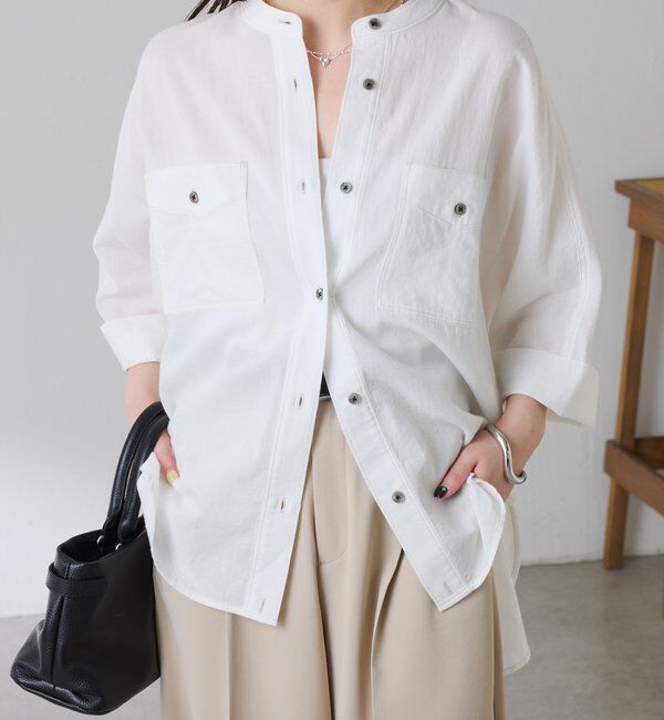  「Q.anos　ドルマンシアーデニムシャツ」|シャツ・ブラウス|