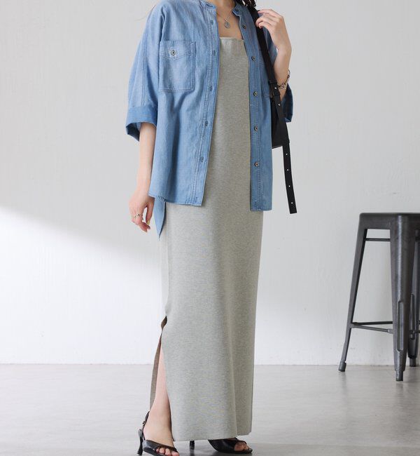  「Q.anos　ドルマンシアーデニムシャツ」|シャツ・ブラウス|