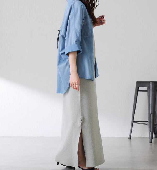  「Q.anos　ドルマンシアーデニムシャツ」|シャツ・ブラウス|