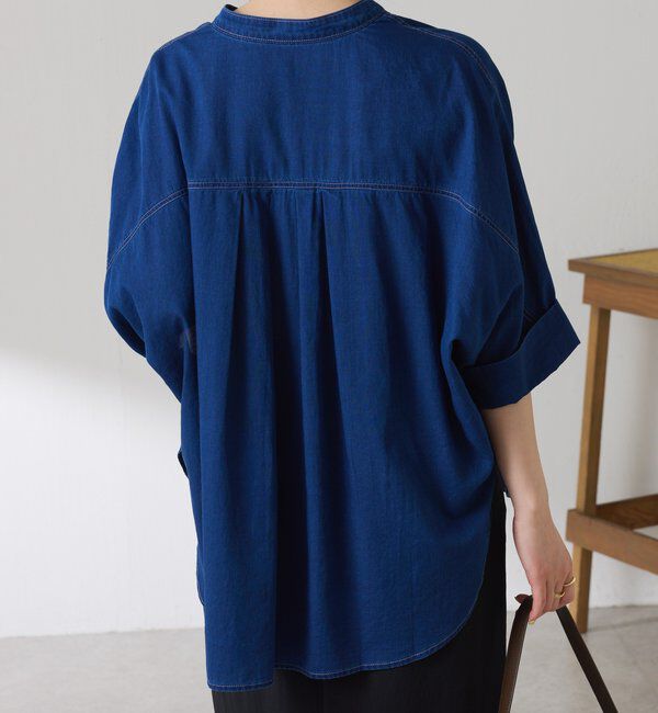  「Q.anos　ドルマンシアーデニムシャツ」|シャツ・ブラウス|