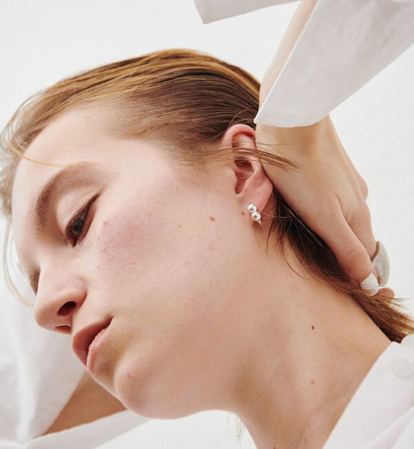  「【Sivelle./シヴェル】Silver925 ボールフープピアス」|リング|