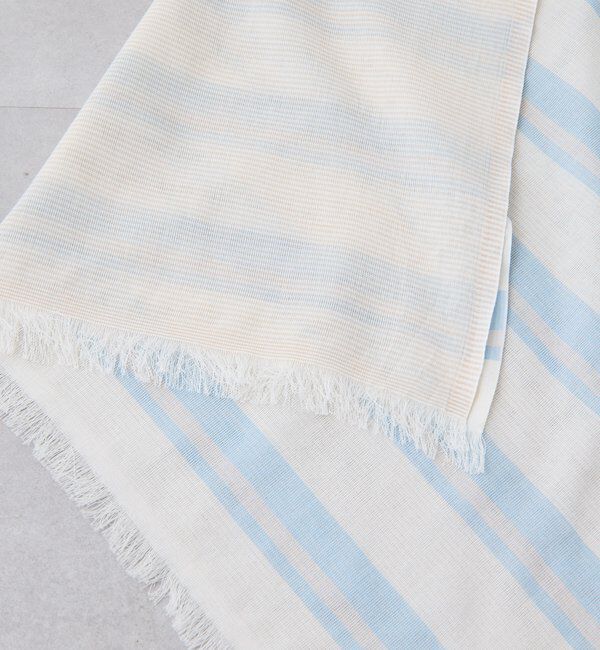  「【PAPILLONNER/パピヨネ】アシンメトリーボーダーストール」|ストール|