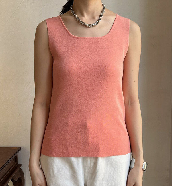  「スクエアニットタンク」|ニット・セーター|