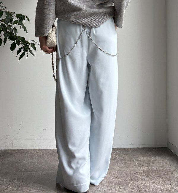  「【累計販売数3万枚突破/21色4サイズ展開！】タックワイドパンツ」|チノ|