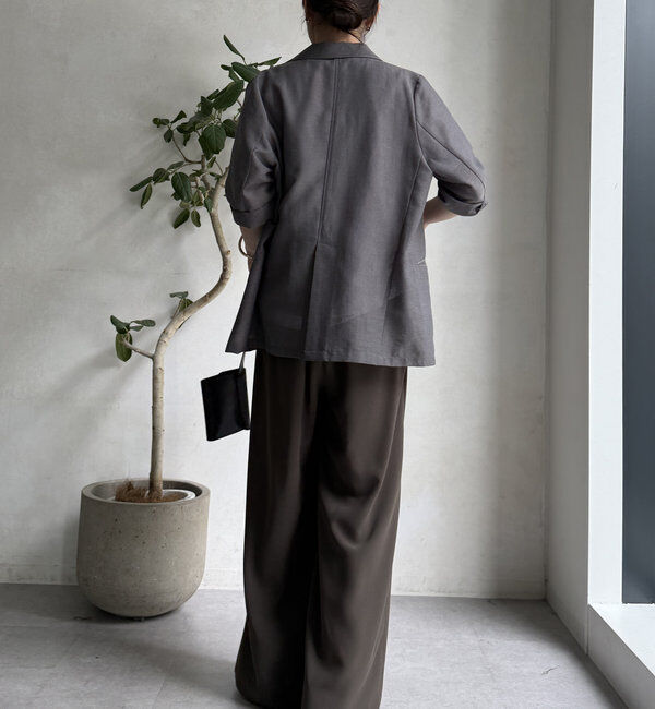  「【累計販売数3万枚突破/21色4サイズ展開！】タックワイドパンツ」|チノ|