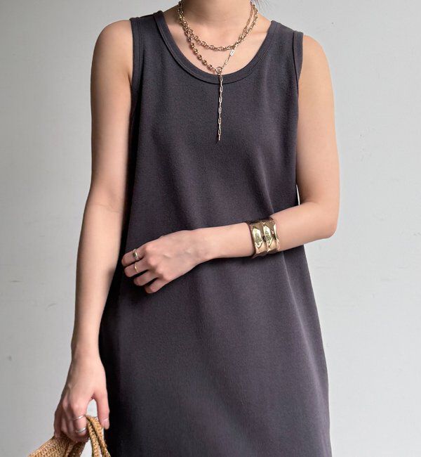  「【全骨格細見え】ブークレーダンボールタンクワンピース」|ワンピース|