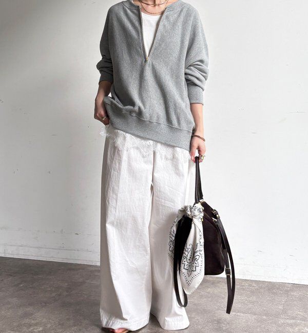  「【新色追加】【インフルエンサー OKOCHI企画】ハーフジップスウェット」|Tシャツ・カットソー|