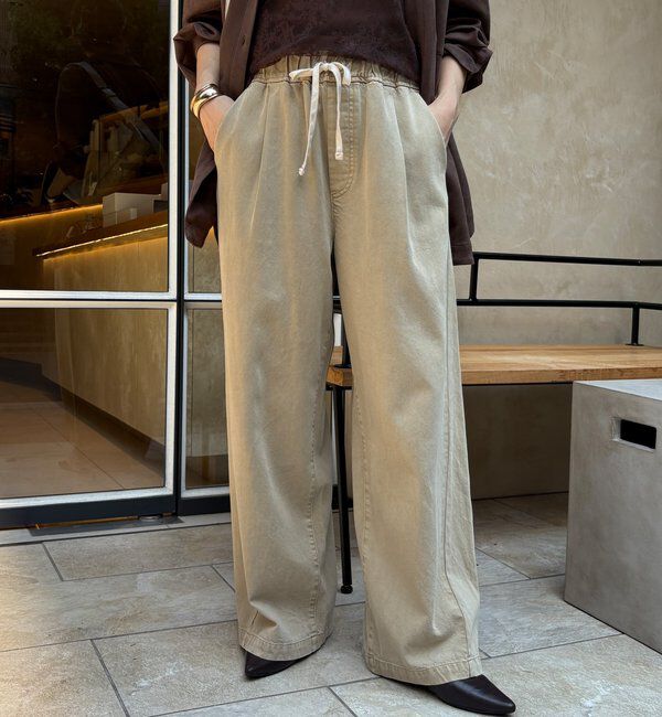  「デニムワイドイージーパンツ」|デニム|