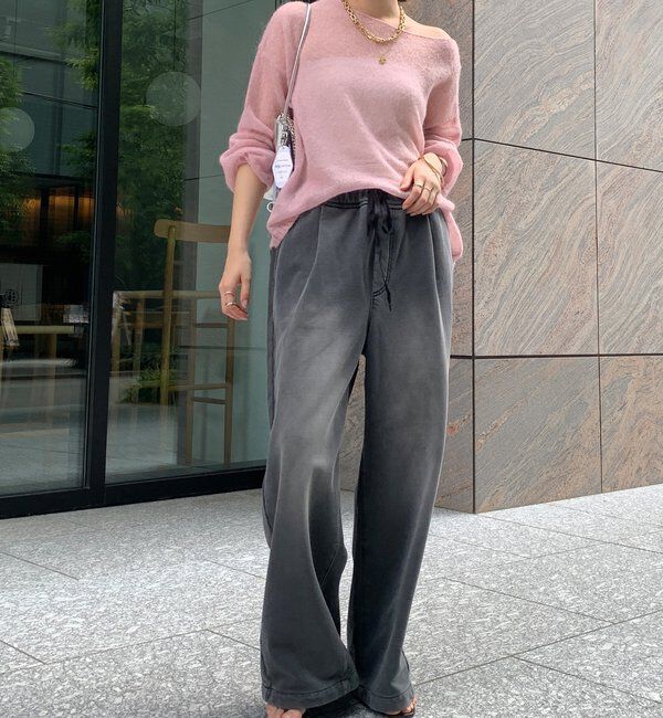  「【デニムなのにスウェット!?】デニムスウェットパンツ」|チノ|