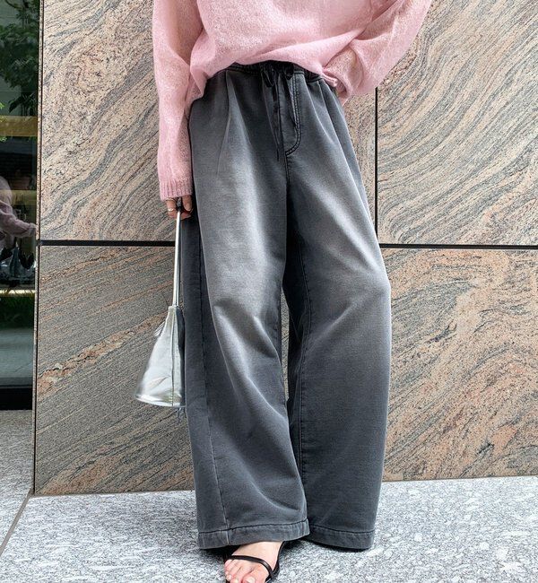  「【デニムなのにスウェット!?】デニムスウェットパンツ」|チノ|