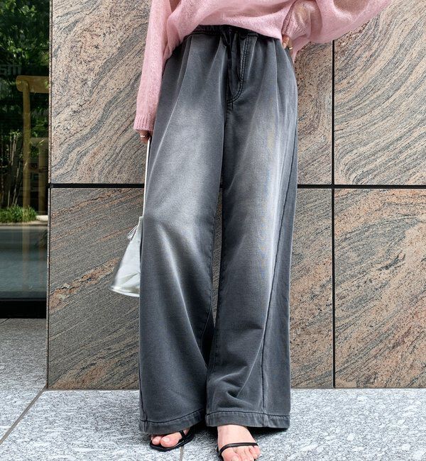  「【デニムなのにスウェット!?】デニムスウェットパンツ」|チノ|