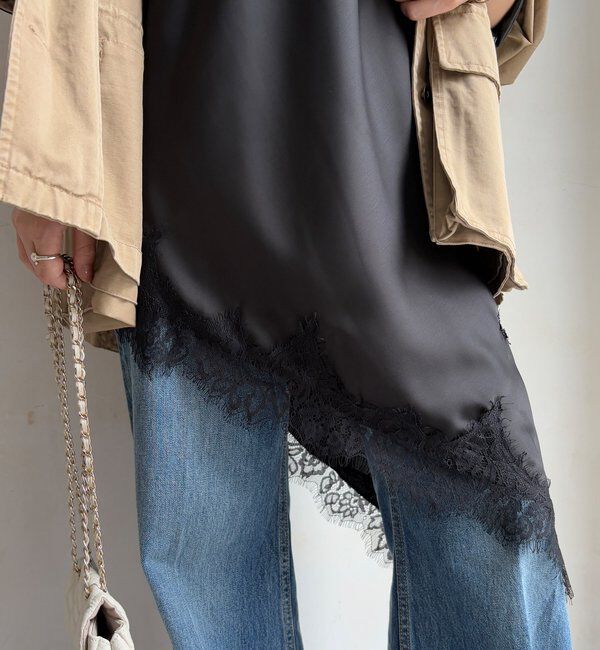  「アシメレースキャミ」|シャツ・ブラウス|