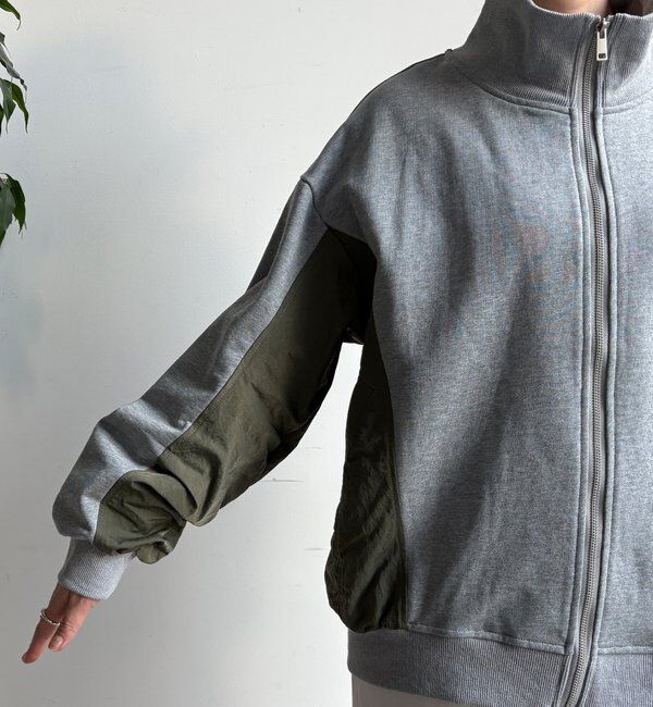  「【WEB限定】異素材切替ダブルジップブルゾン」|ブルゾン・スタジャン|
