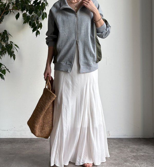  「【WEB限定】異素材切替ダブルジップブルゾン」|ブルゾン・スタジャン|