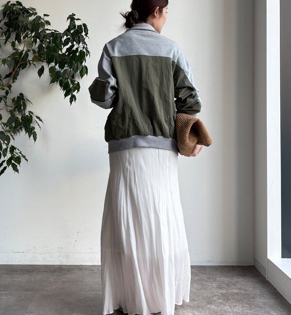  「【WEB限定】異素材切替ダブルジップブルゾン」|ブルゾン・スタジャン|