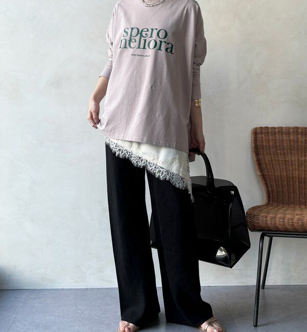  「【WEB限定】オーバーサイズロゴロンTEE」|Tシャツ・カットソー|