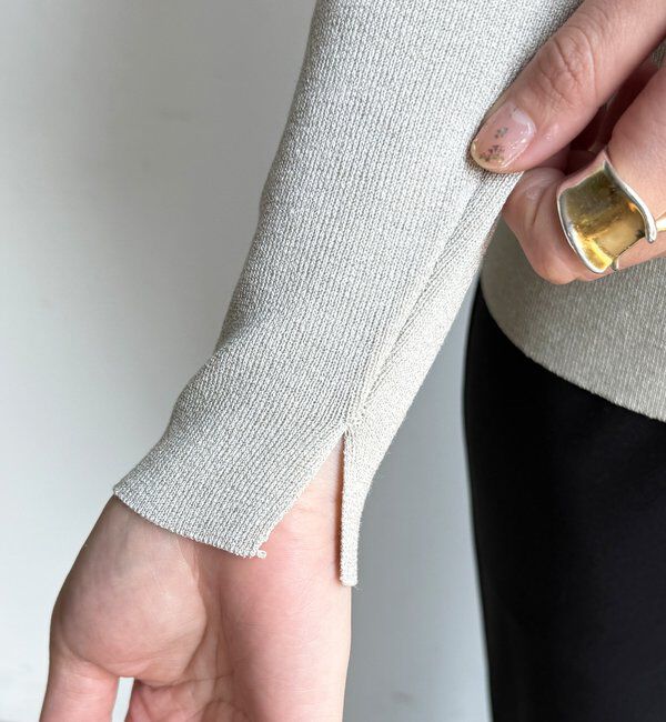  「【REI企画カラーあり】スクエアニットロングスリーブプルオーバー」|ニット・セーター|