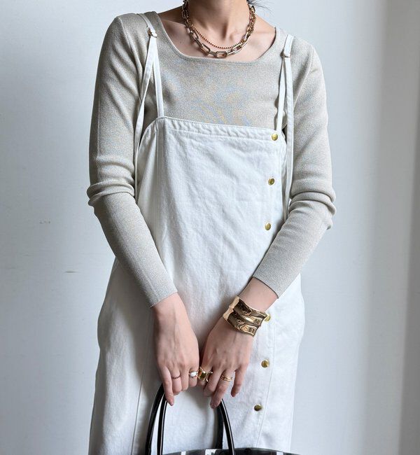  「【REI企画カラーあり】スクエアニットロングスリーブプルオーバー」|ニット・セーター|