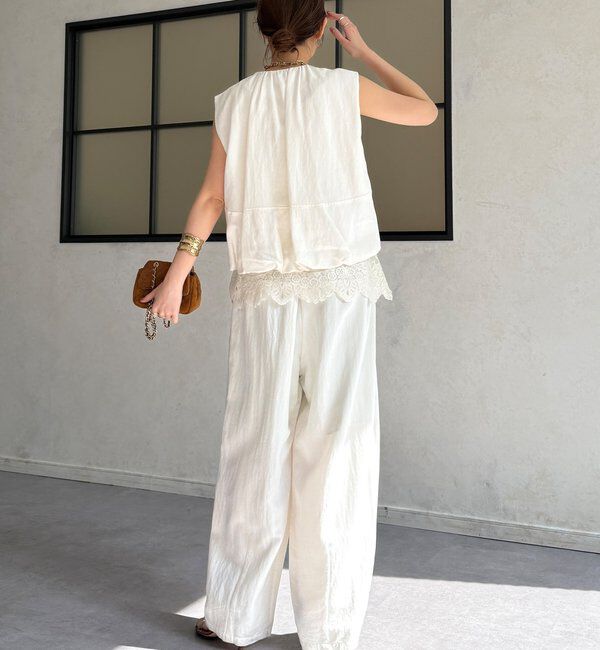  「【WEB限定/セットアップ可能】フロントタックカービーパンツ」|チノ|