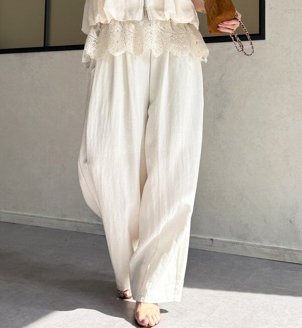  「【WEB限定/セットアップ可能】フロントタックカービーパンツ」|チノ|