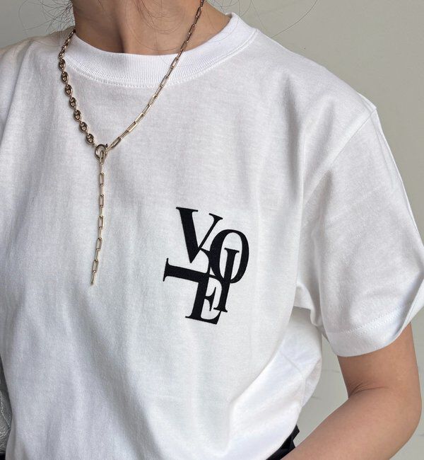  「voileワンポイントフロッキーロゴTEE」|Tシャツ・カットソー|