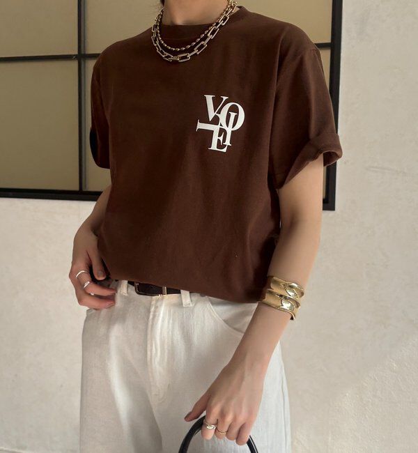  「voileワンポイントフロッキーロゴTEE」|Tシャツ・カットソー|