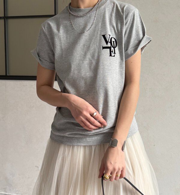  「voileワンポイントフロッキーロゴTEE」|Tシャツ・カットソー|