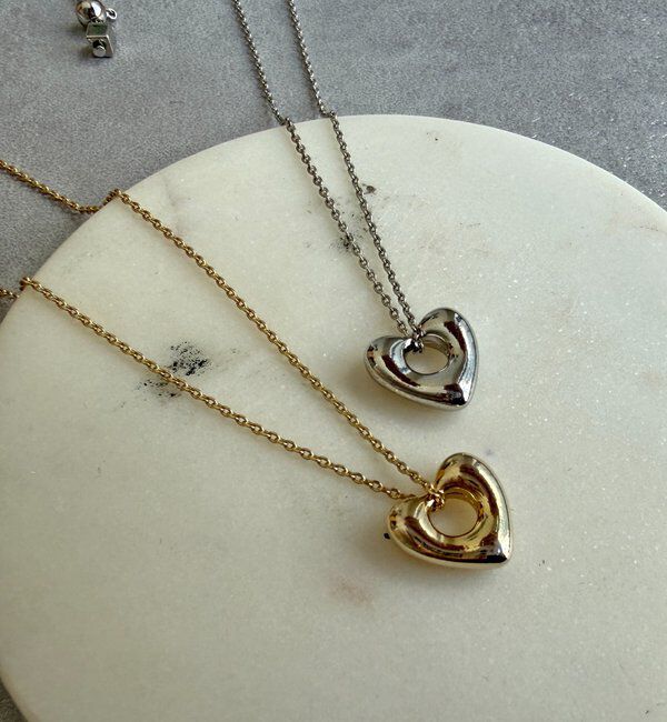  「ハートトップロングネックレス」|ネックレス|