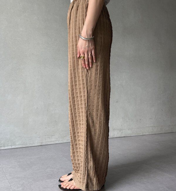  「【WEB限定】フリルロングパンツ」|チノ|