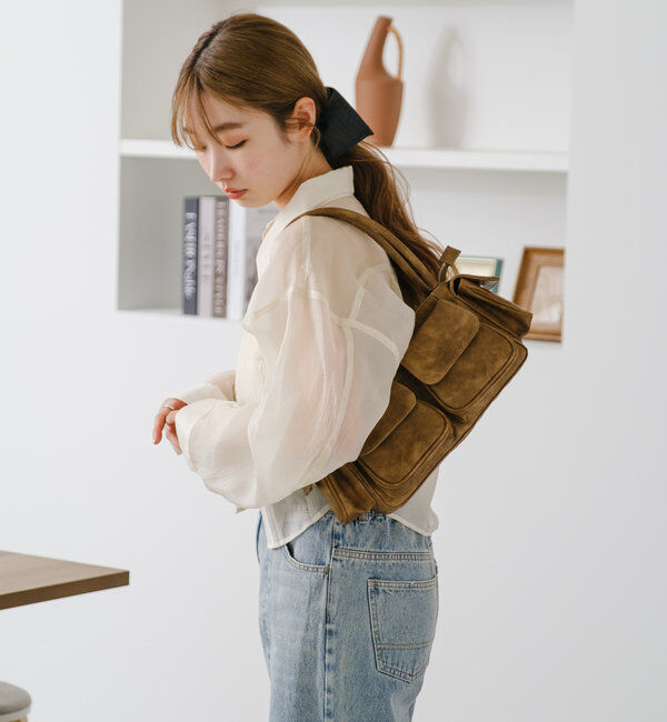  「【S.Lサイズ】オーガンジークレープシャツ」|シャツ・ブラウス|