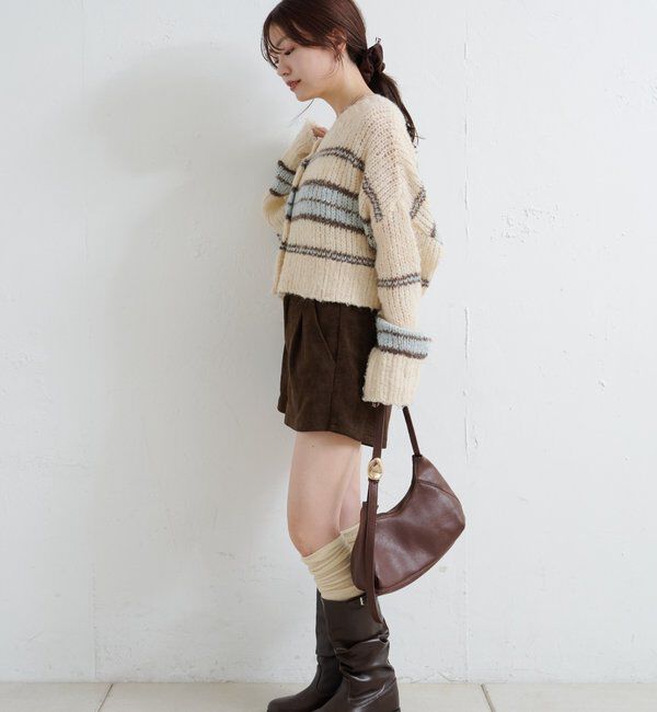  「【レザー&スエード/インソール】ルーズエンジニアブーツ」|ロングブーツ|