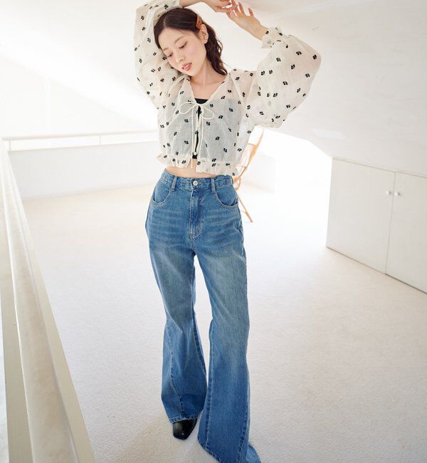  「フラワーステッチブラウス」|シャツ・ブラウス|