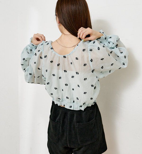  「フラワーステッチブラウス」|シャツ・ブラウス|