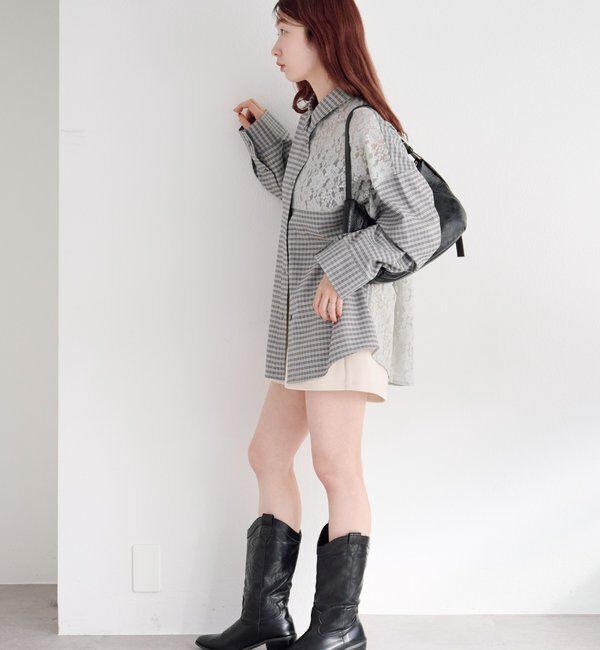  「パッチワークレースシャツ」|シャツ・ブラウス|