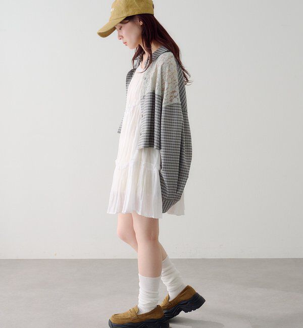  「パッチワークレースシャツ」|シャツ・ブラウス|