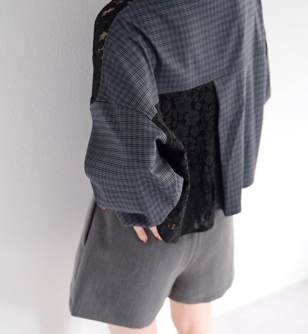  「パッチワークレースシャツ」|シャツ・ブラウス|