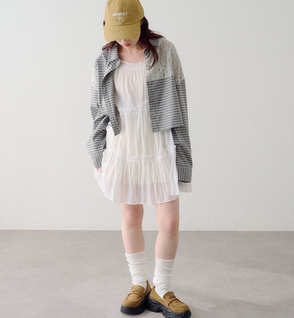  「パッチワークレースシャツ」|シャツ・ブラウス|