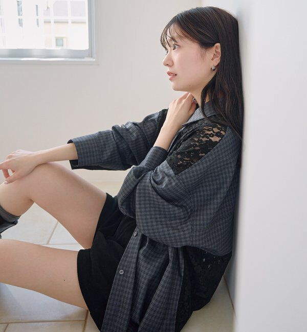  「パッチワークレースシャツ」|シャツ・ブラウス|