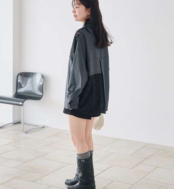  「パッチワークレースシャツ」|シャツ・ブラウス|