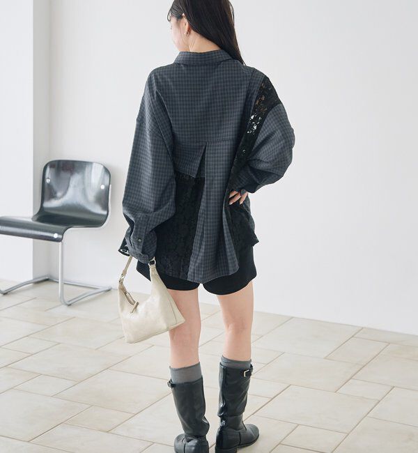  「パッチワークレースシャツ」|シャツ・ブラウス|