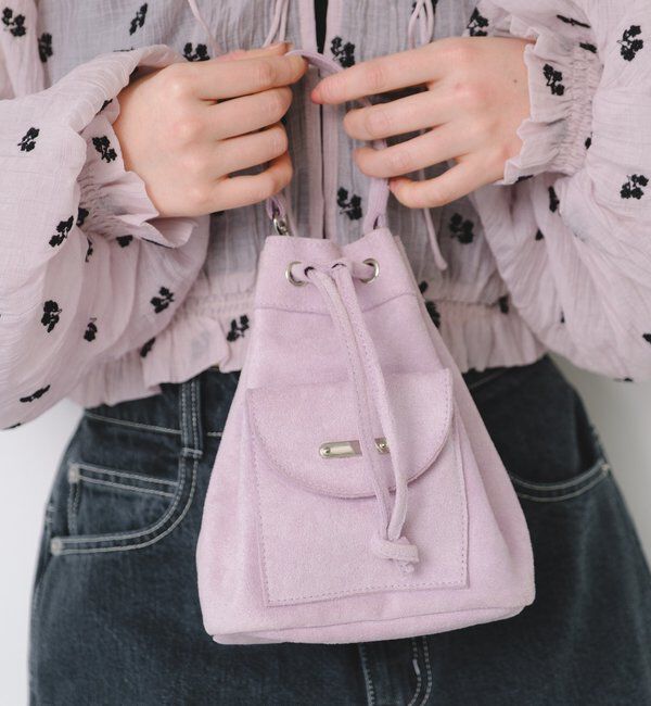  「【2026SSカタログ/4色展開】スエードミニバッグ」|トートバッグ|